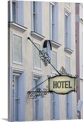 Germany, Bayern-Bad Tolz, Hotel Sign