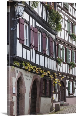 Germany, Black Forest, Schiltach, traditional building details, autumn