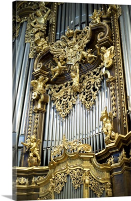 Germany, Passau, organ pipes, St. Steven's Cathedral