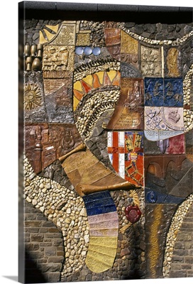 Germany, Rhineland-Palatinate, Cochem, A Mosaic That Tells The History Of The City
