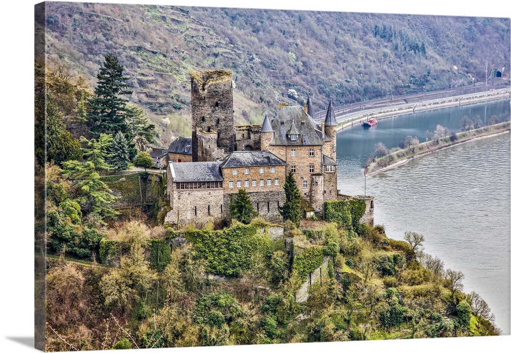 Germany, Rhineland-Palatinate, St. Goarshausen, Cat Castle.