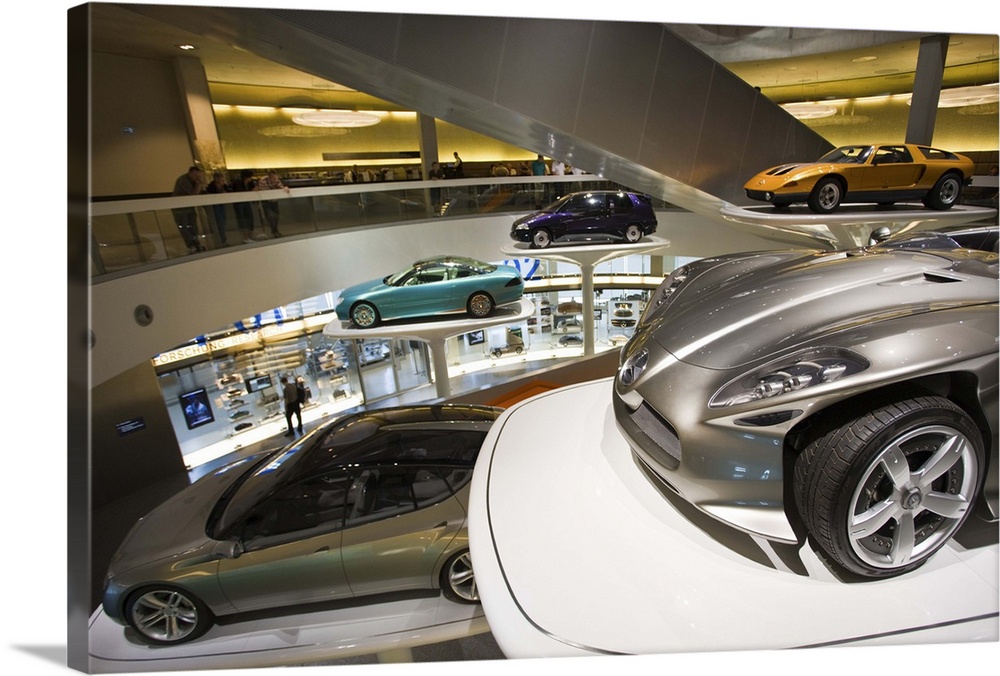 Germany, Baden-Wurttemberg, Stuttgart. Mercedes Benz Museum, Fascination of Technology Show Cars.