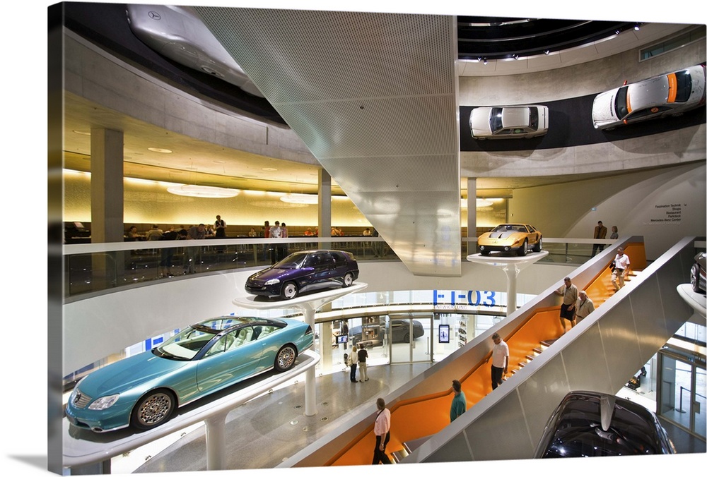 Germany, Baden-Wurttemberg, Stuttgart. Mercedes Benz Museum, Fascination of Technology Show Cars.
