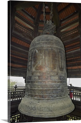 Giant Bell At Bai Dinh Buddist Temple Complex, Near Ninh Binh, Vietnam