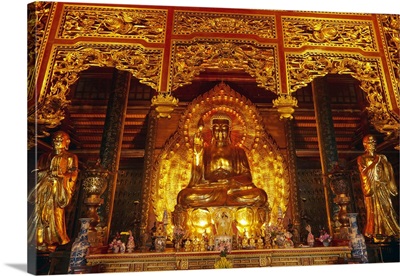 Giant Golden Buddha, Bai Dinh Buddist Temple Complex, Near Ninh Binh, Vietnam