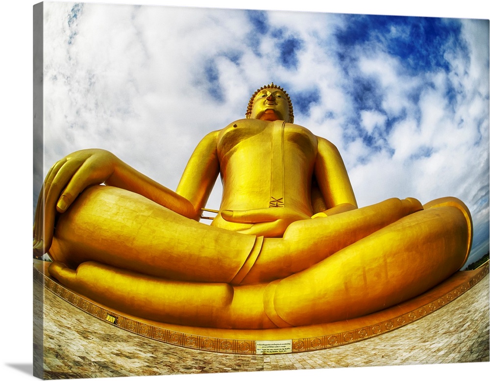 Golden Buddha in Ang Thong Province of Thailand