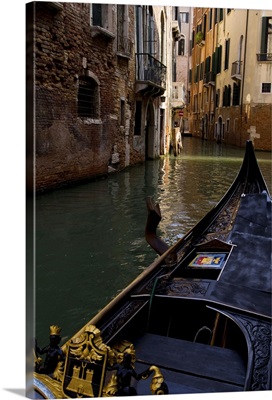 Grand Canal of Venice Italy with gondola boats and romantic waters of the city Venezia