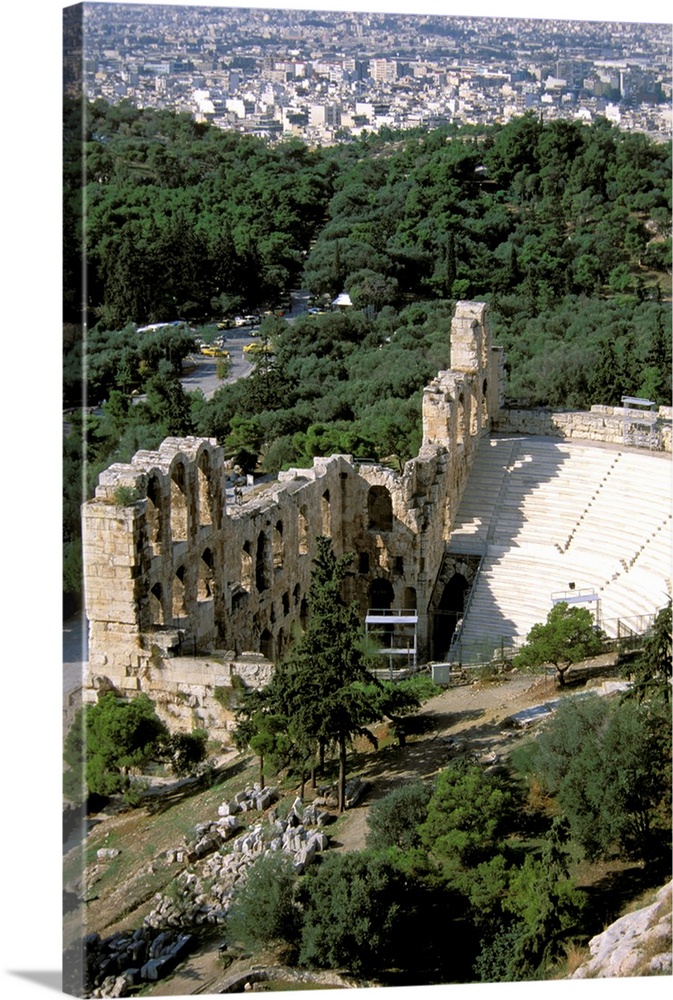 Europe, Greece, Athens, Acropolis. Theater of Herod Atticus (161 AD)