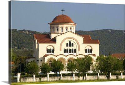 Greece, Ionian Islands, Kefalonia, Valsamata, St. Gerasimou Monastery Exterior