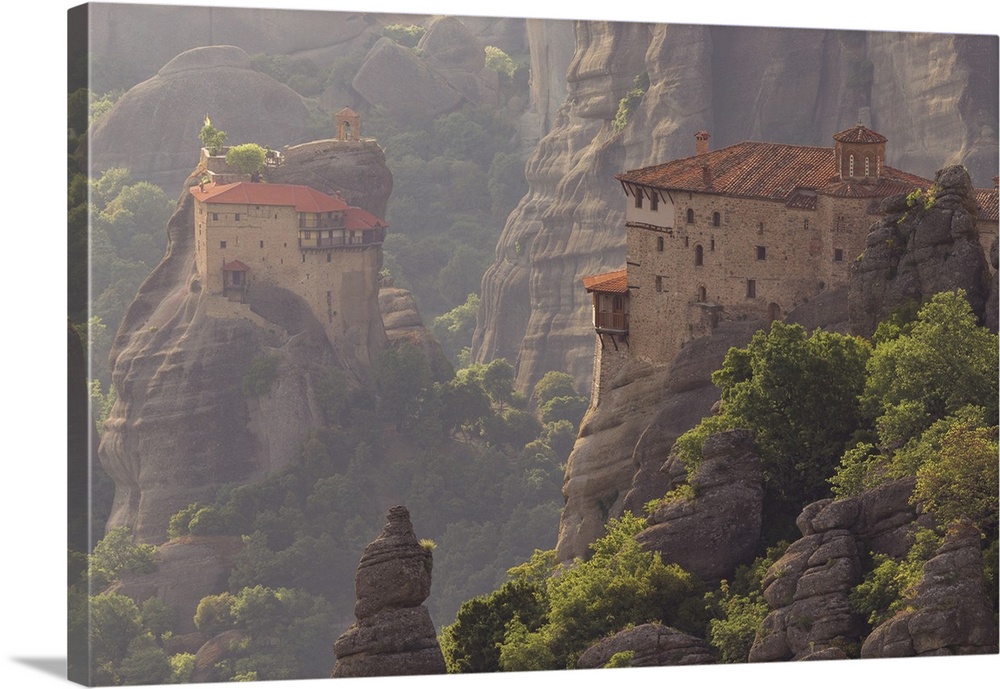 Greece, Meteora. Isolated monasteries on cliffs. Credit: Jim Nilsen