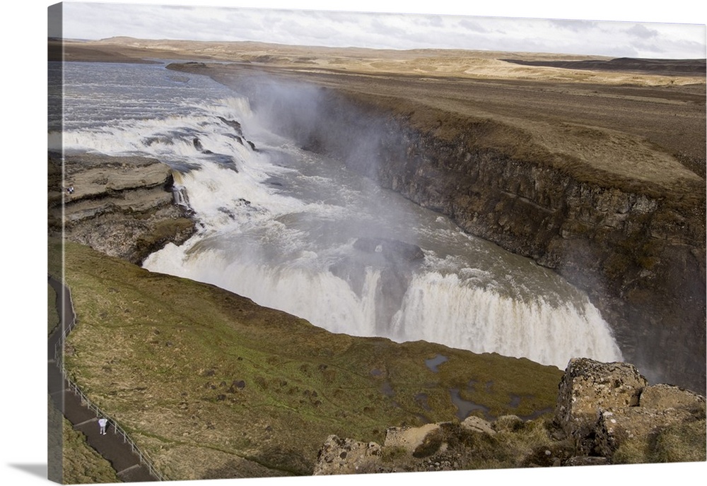 Gullfoss waterfalls, Iceland.