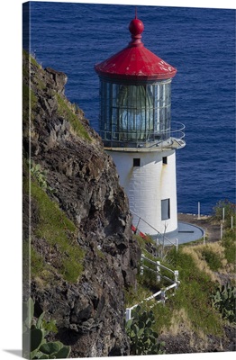 Hawaii, Oahu, Waimanalo. U.S. Coast Guard Makapuu Point Light