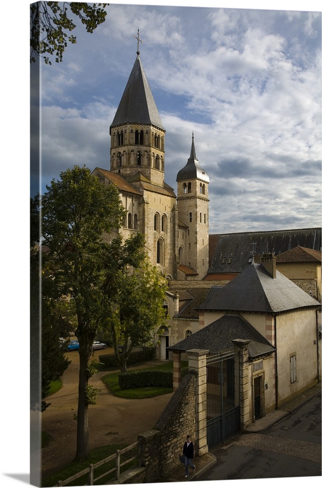 Holy Water Belfry and Clock Tower, Cluny Abbey, Saone et Loire, Burgundy, France