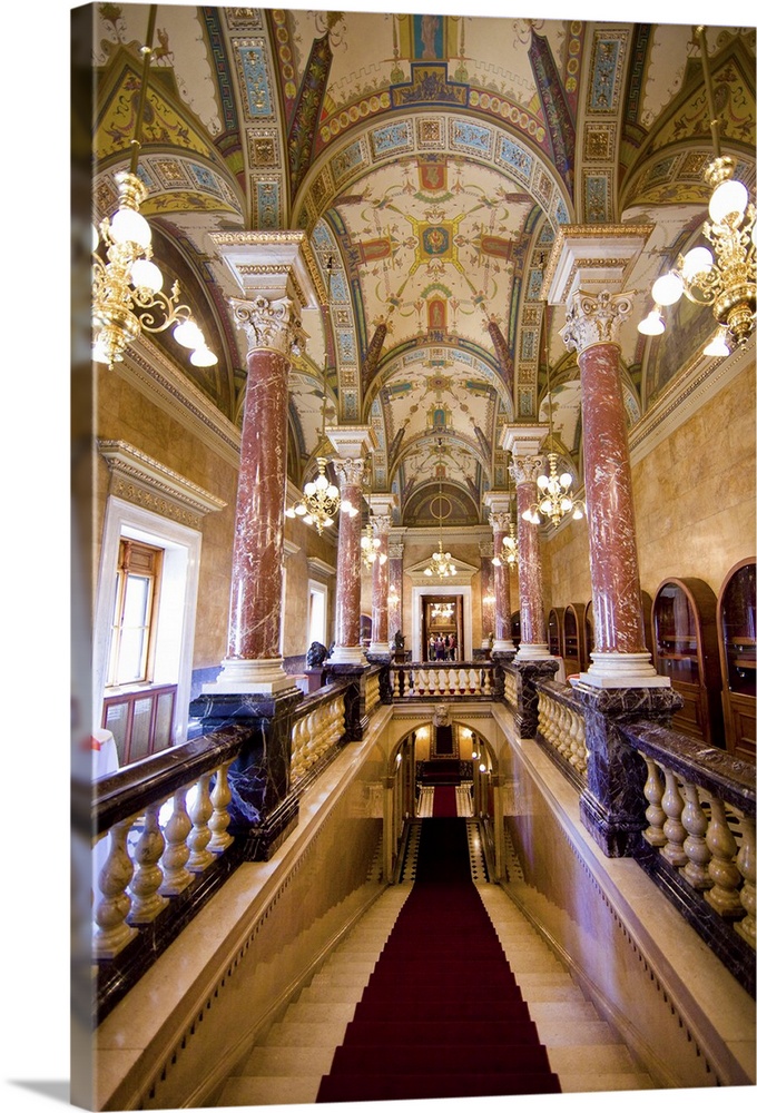 Europe, Hungary, Budapest. Interior of Parliament Building, Budapest, Hungary Credit as: Jim Zuckerman / Jaynes Gallery / ...