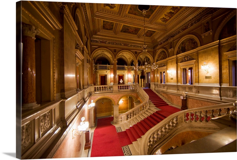 Europe, Hungary, Budapest. Interior of the Opera House. Credit as: Jim Zuckerman / Jaynes Gallery / DanitaDelimont.com.
