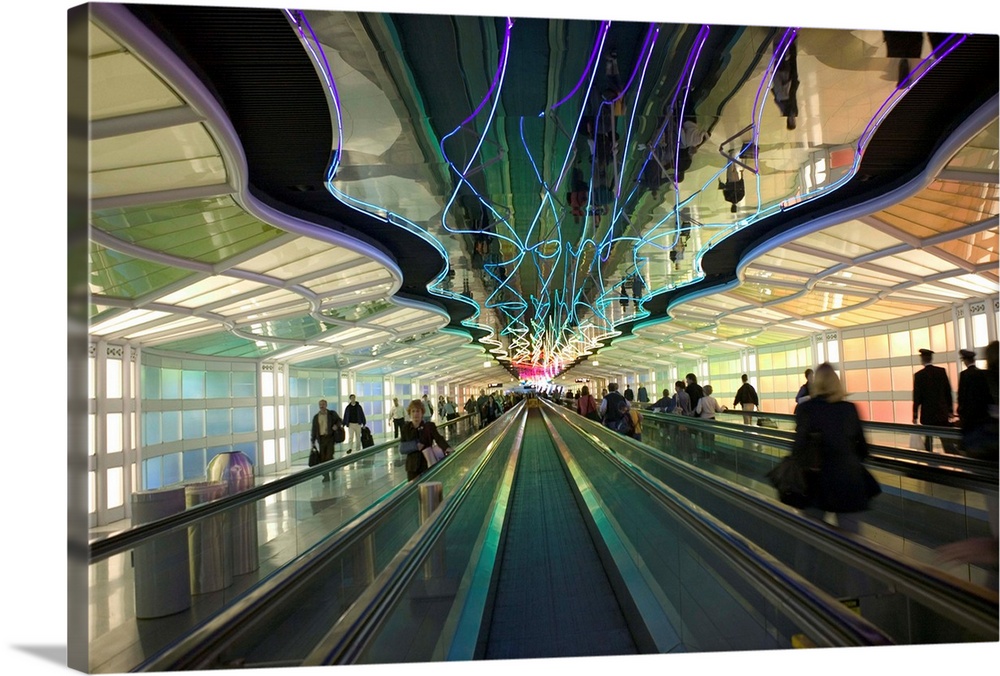 Illinois, Chicago, O'Hare International Airport, Commuters Passageway