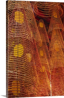 Incense Coils Inside Ong Pagoda, Can Tho, Mekong Delta, Vietnam
