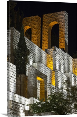 Iran, Central Iran, Shiraz, Quran Gateway Walls, Evening