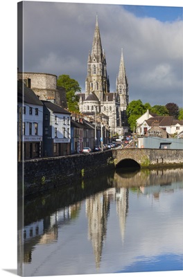 Ireland, County Cork, Cork City, St Fin Barre's Cathedral, From The River Lee, Morning