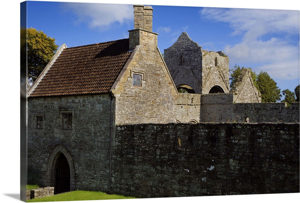 Europe, Ireland, County Roscommon. View of the Boyle Abbey ruins. Credit as: Dennis Flaherty / Jaynes Gallery / DanitaDeli...