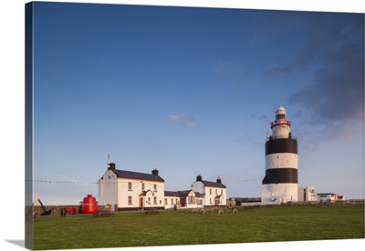 Ireland, County Wexford, Hook Peninsula, Hook Head, Hook Head Lighthouse, Sunset