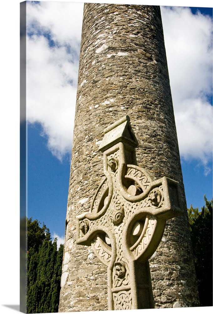 Glendalough, ancient, monastic site, County Wicklow, Ireland, historic, religion, round tower, defense structure,, Celtic ...