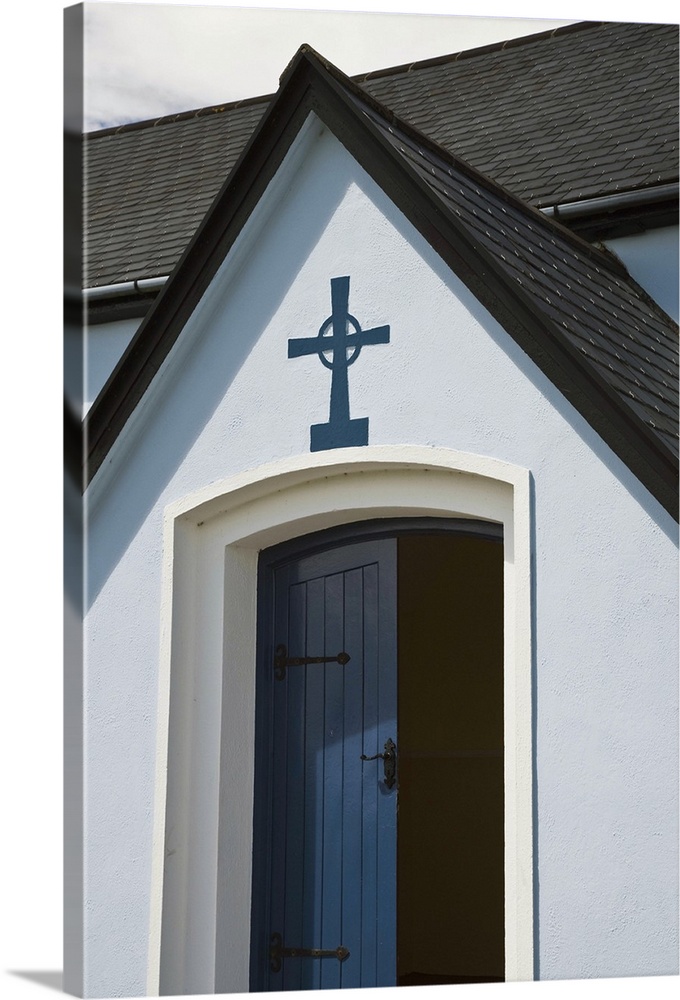 Ireland, Newfield. Church doorway.