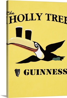 Ireland, Roscommon. Close-up of sign on Holly Tree pub