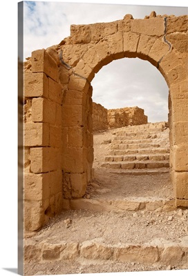 Israel, Massada. Ruins of Massada