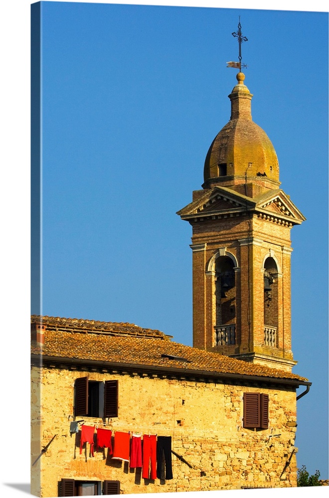 Europe,Italy, Buonconvento,Tuscany,Old Church in  Buonconvento Tuscany Italy