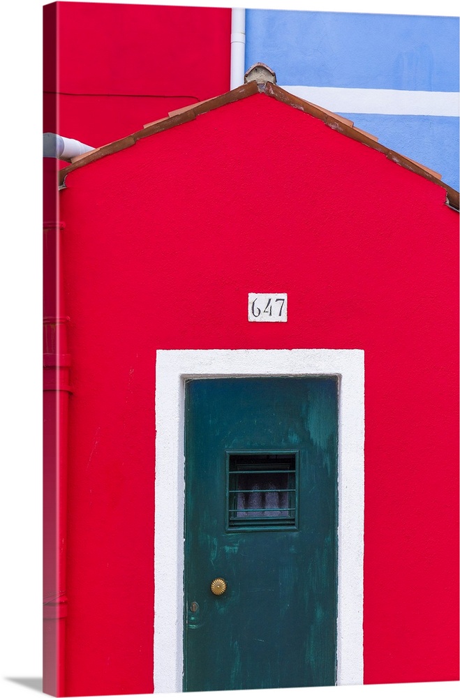 Italy, Burano. Colorful house exterior. Credit: Jim Nilsen