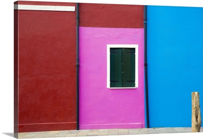 Italy, Burano, Colorful House Walls