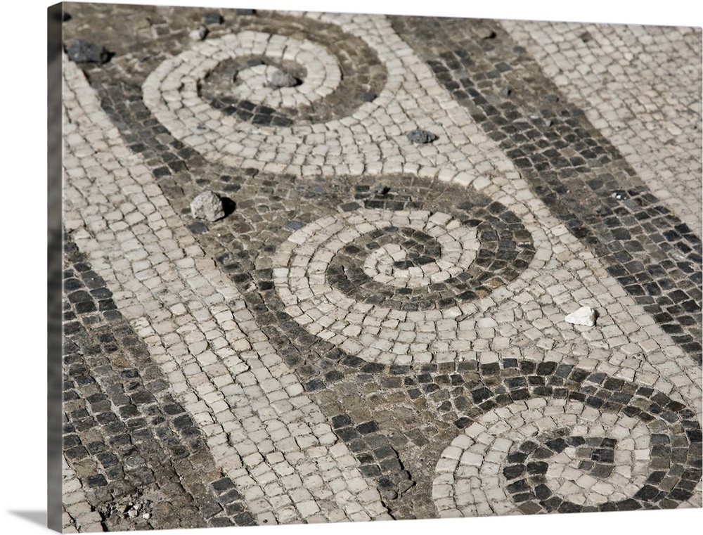 Europe,Italy, Campania, Pompeii. Mosaic floor patterns in the House of the Faun.