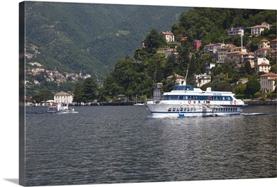 Italy, Como Province, Como. Lake ferry