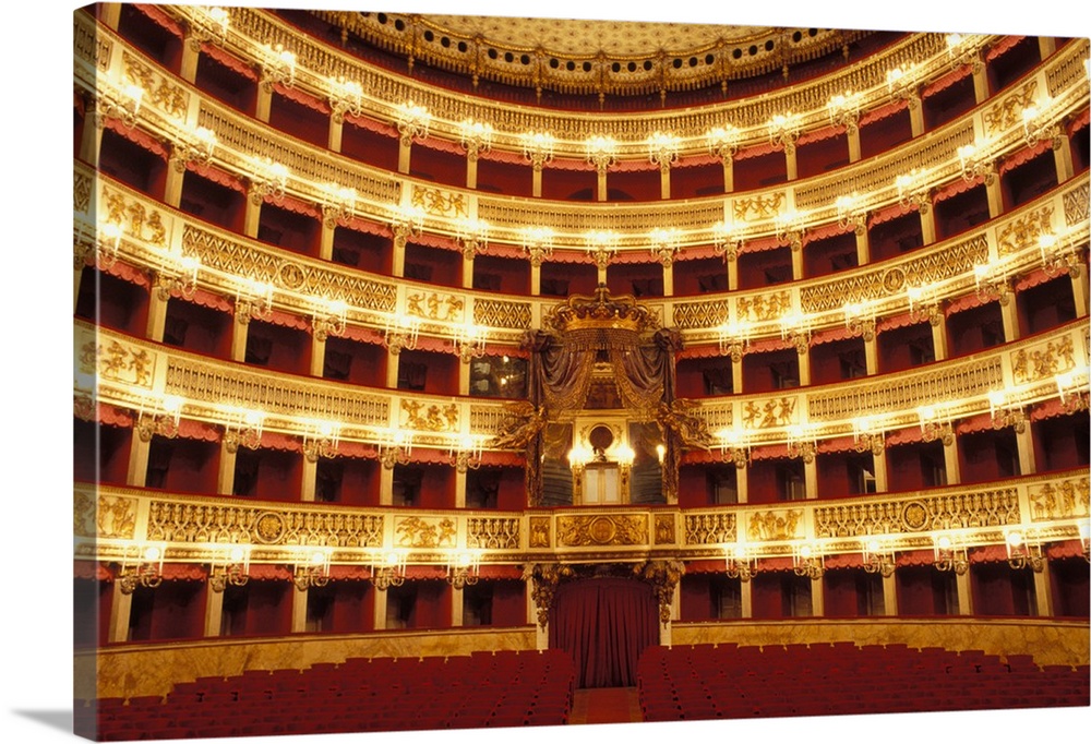 Italy, Napoli, San Carlo Theatre.