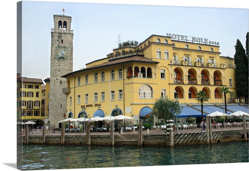 Italy, Riva del Garda, Lake Garda, town center