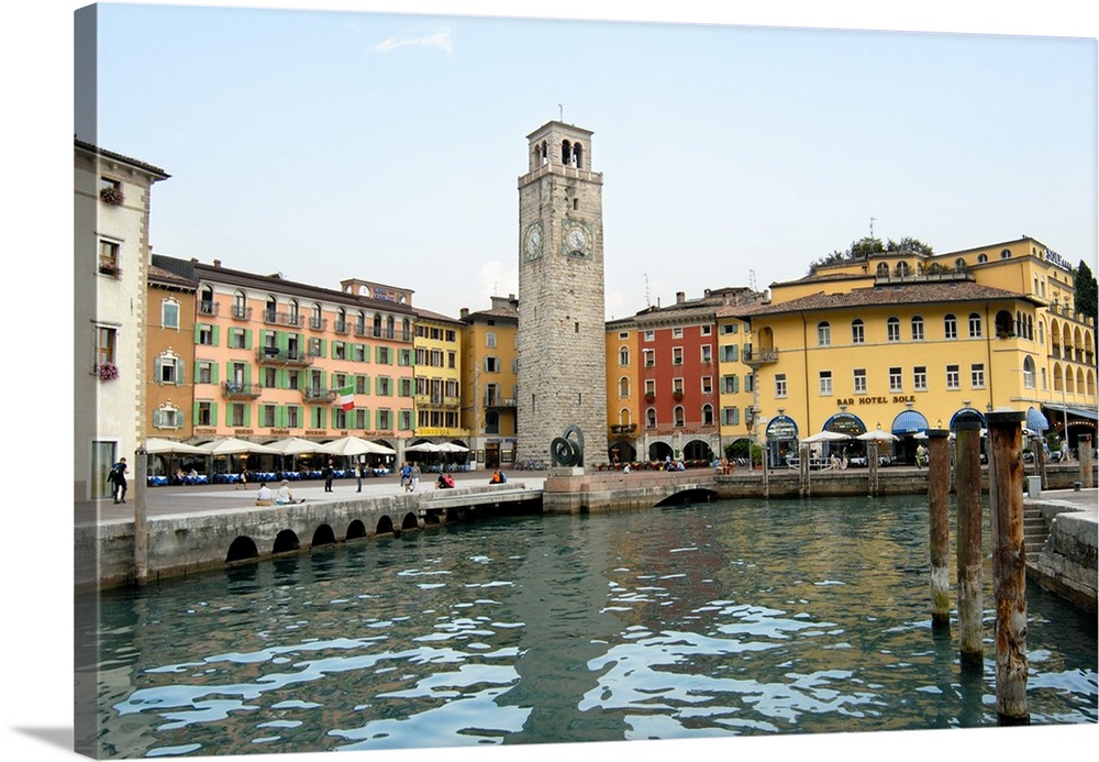 Italy, Riva del Garda town center, Lake Garda