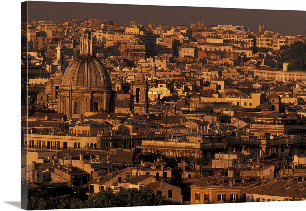 Europe, Italy, Rome. City view from Piazza Garibaldi