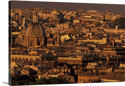 Italy, Rome, City view from Piazza Garibaldi