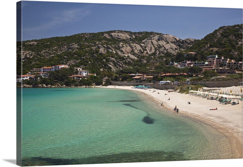 ITALY, Sardinia, Baja Sardinia. Resort beach.
