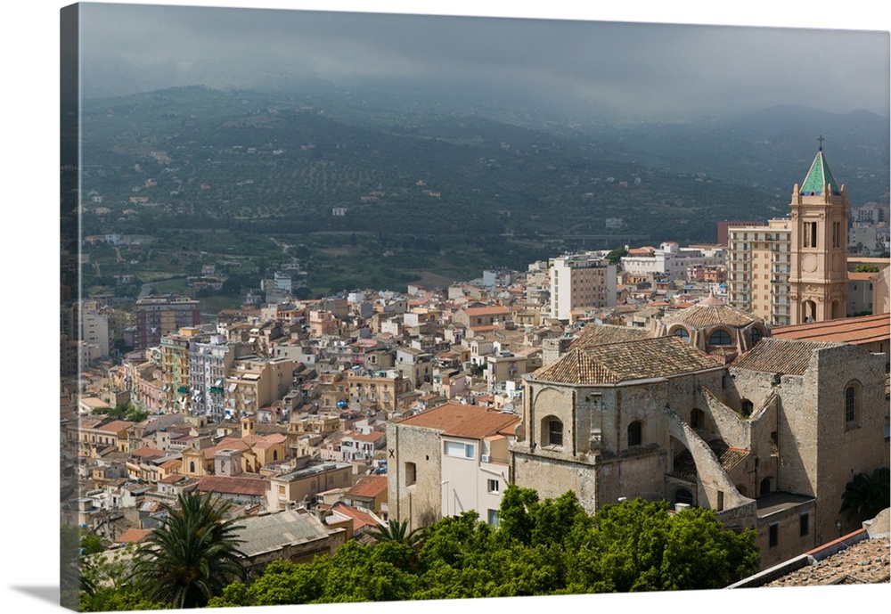 ITALY-Sicily-TERMINI IMERESE:.Duomo / Cathedral View from the Castello... Walter Bibikow 2005