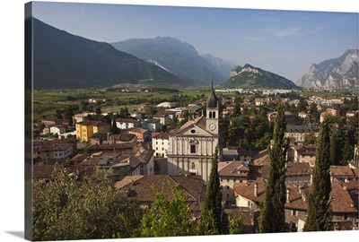 Italy, Trento Province, Arco. Collegiata church, morning