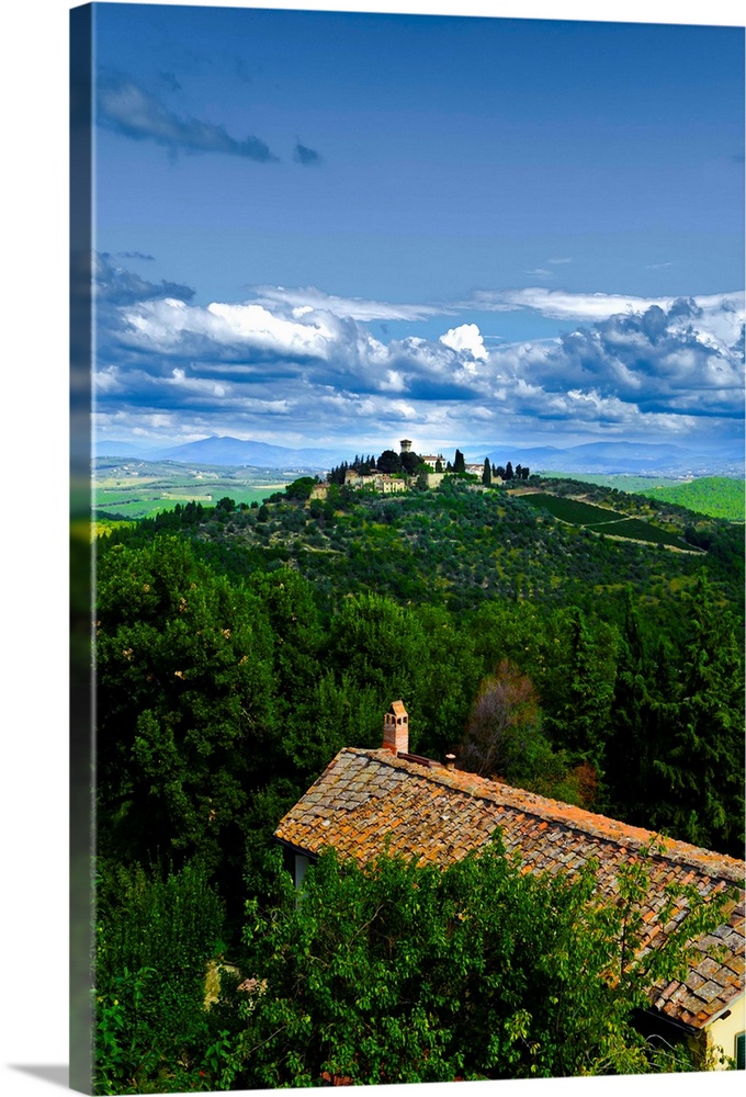 Europe, Italy, Tuscany, Greve. The wine estate of Castello di Verrazzano