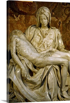 Italy, Vatican City, Michelangelo's masterpiece sculpture, Pieta, St. Peter's Basilica