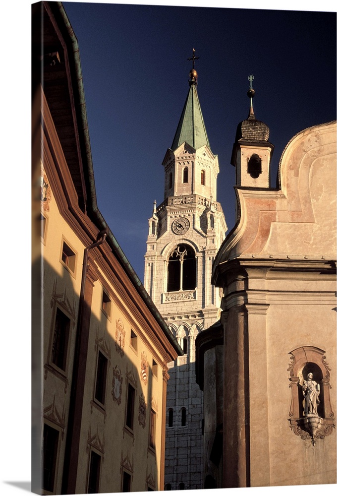 Europe, Italy, Venetia, Cortina D'Ampezzo. Town Cathedral