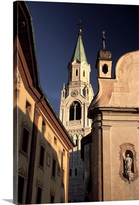 Italy, Venetia, Cortina D'Ampezzo. Town Cathedral