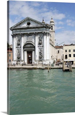 Italy, Venice. Jesuit Church along the Grand Canal