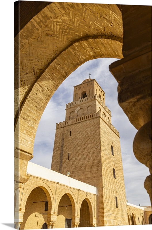 Kairouan, Tunisia, Minaret Of The Great Mosque Of Kairouan | Great Big ...