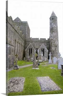 Killkenny, Ireland. The dramatic Spectacle of the Rock of Cashel and it's gravesites