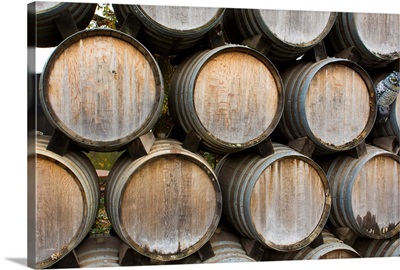 Kunde Winery Barrels Of Wine, Sonoma Valley, California
